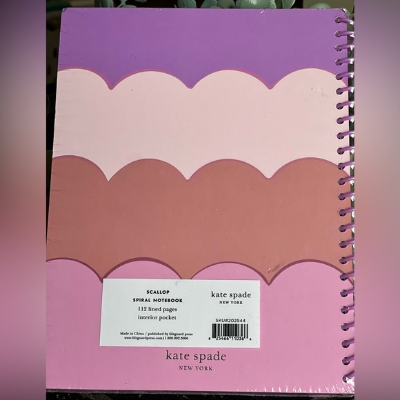 Kate Spade Scalloped Notebook - Picture 2 of 2